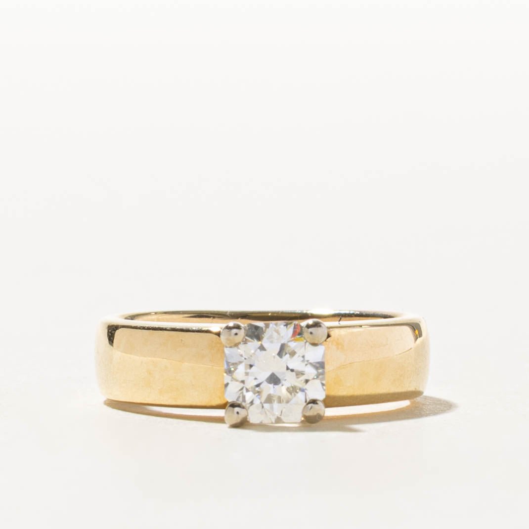 14k Solitaire Diamond Engagement Ring | 0.95ct SI1 I-J | SZ 4.75