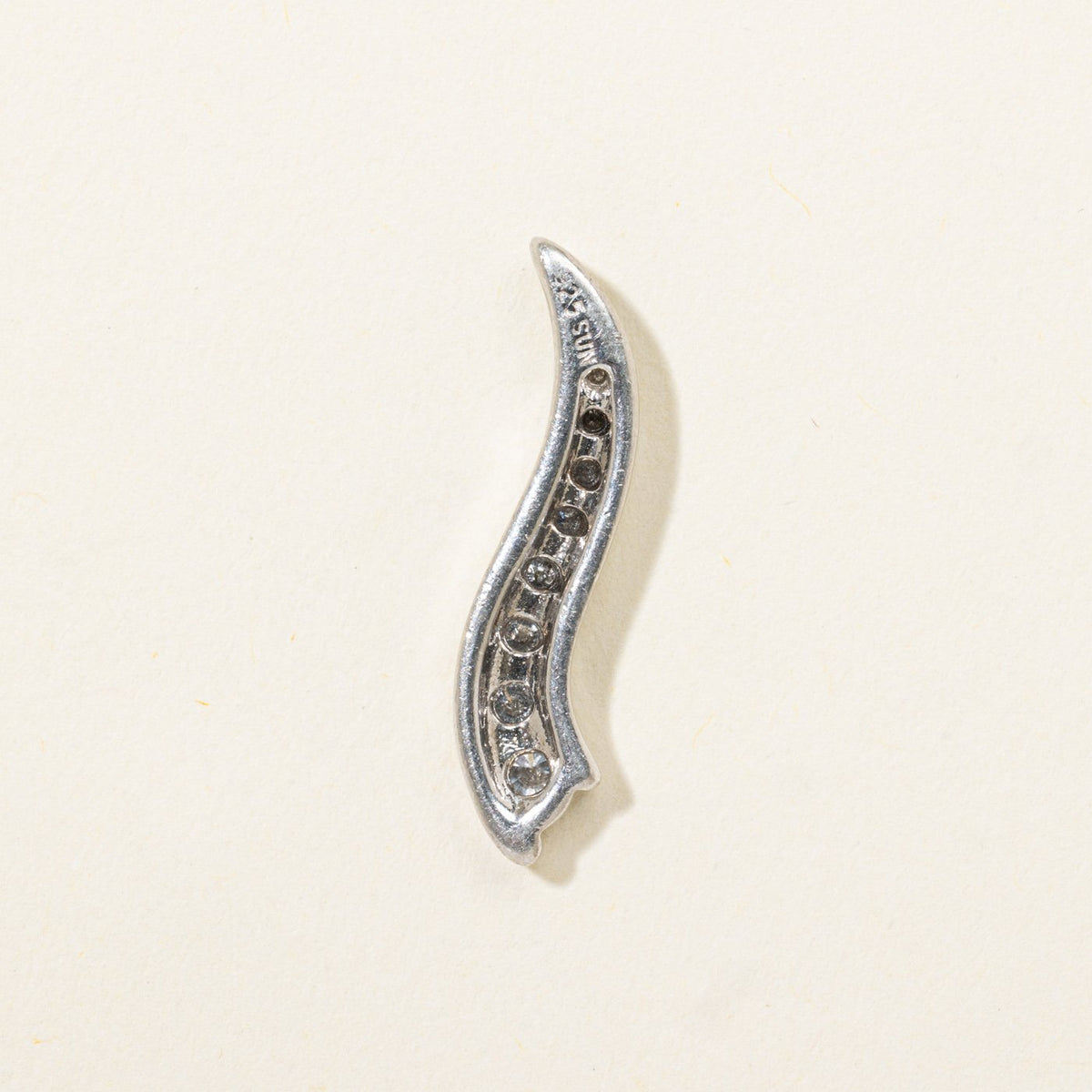 Sterling Silver Channel Set Diamond Journey Pendant | 0.22ctw