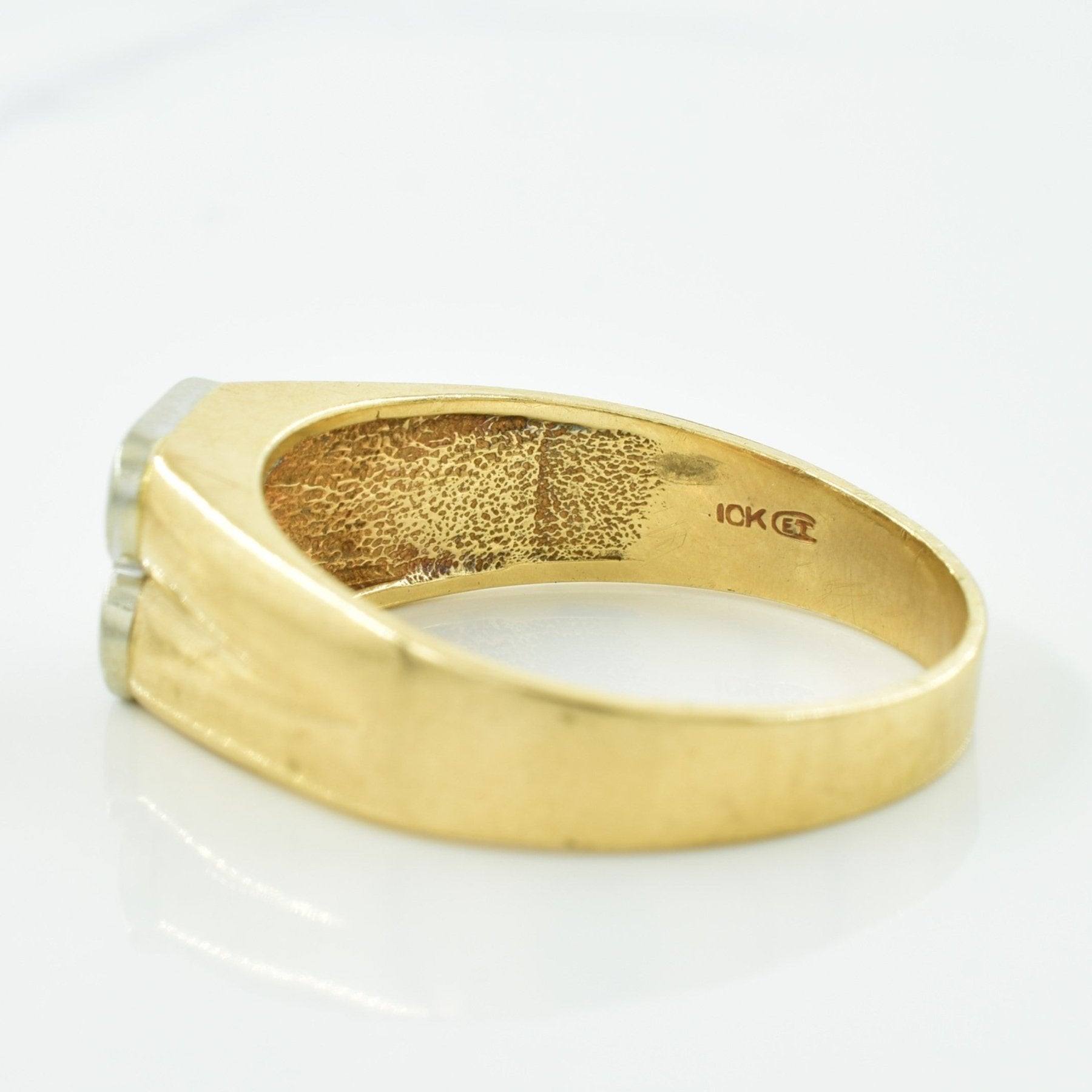 'B' Initialed Diamond Ring | 0.10ctw | SZ 10.5 | - 100 Ways
