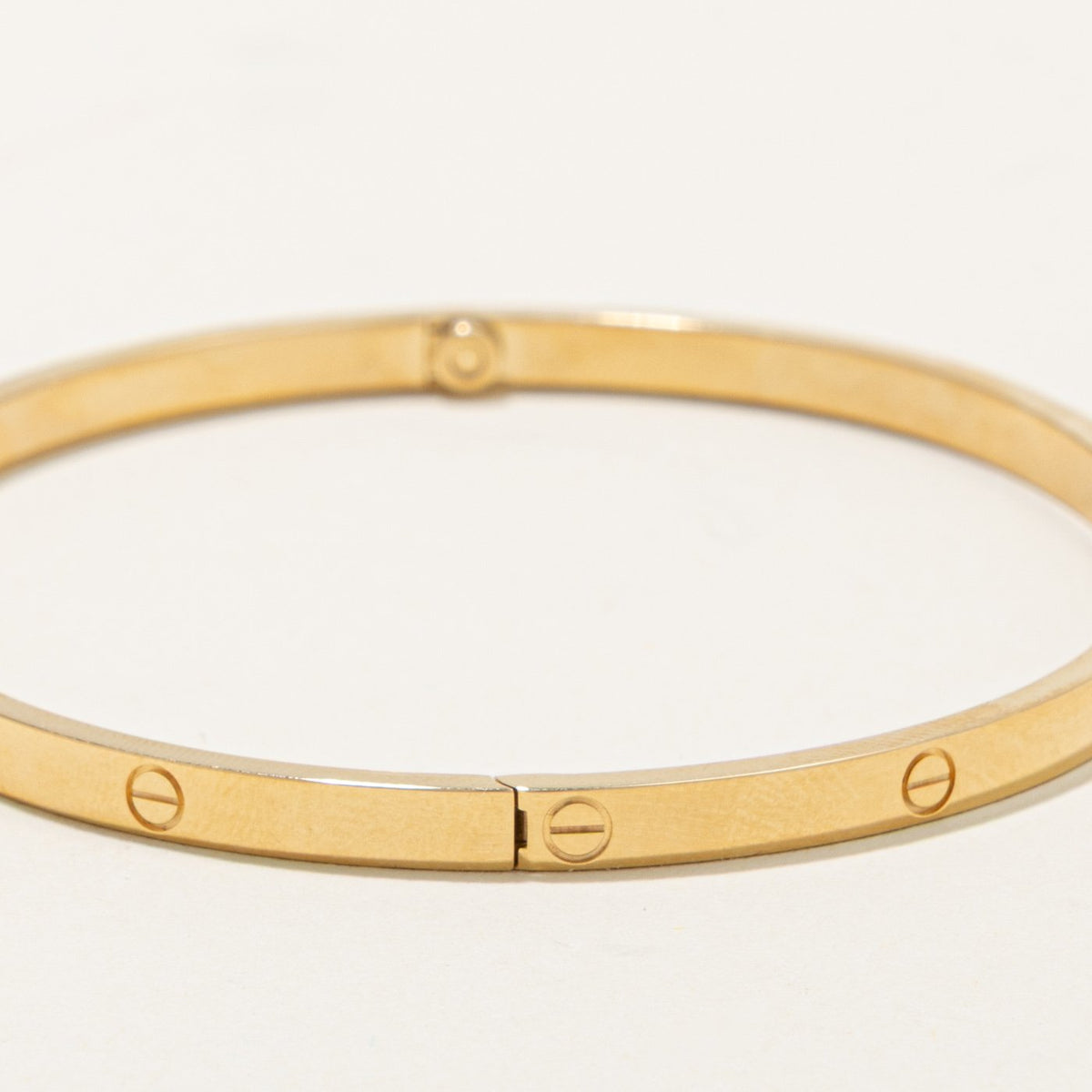 'Cartier' LOVE bracelet, Small Model Yellow Gold Bracelet | 7.5" SZ 20