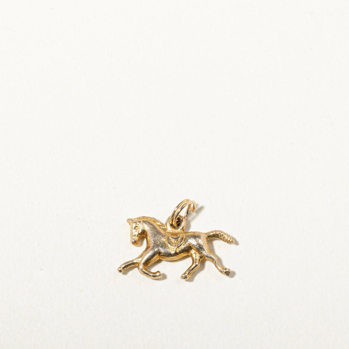 10k Yellow Gold Galloping Horse Charm