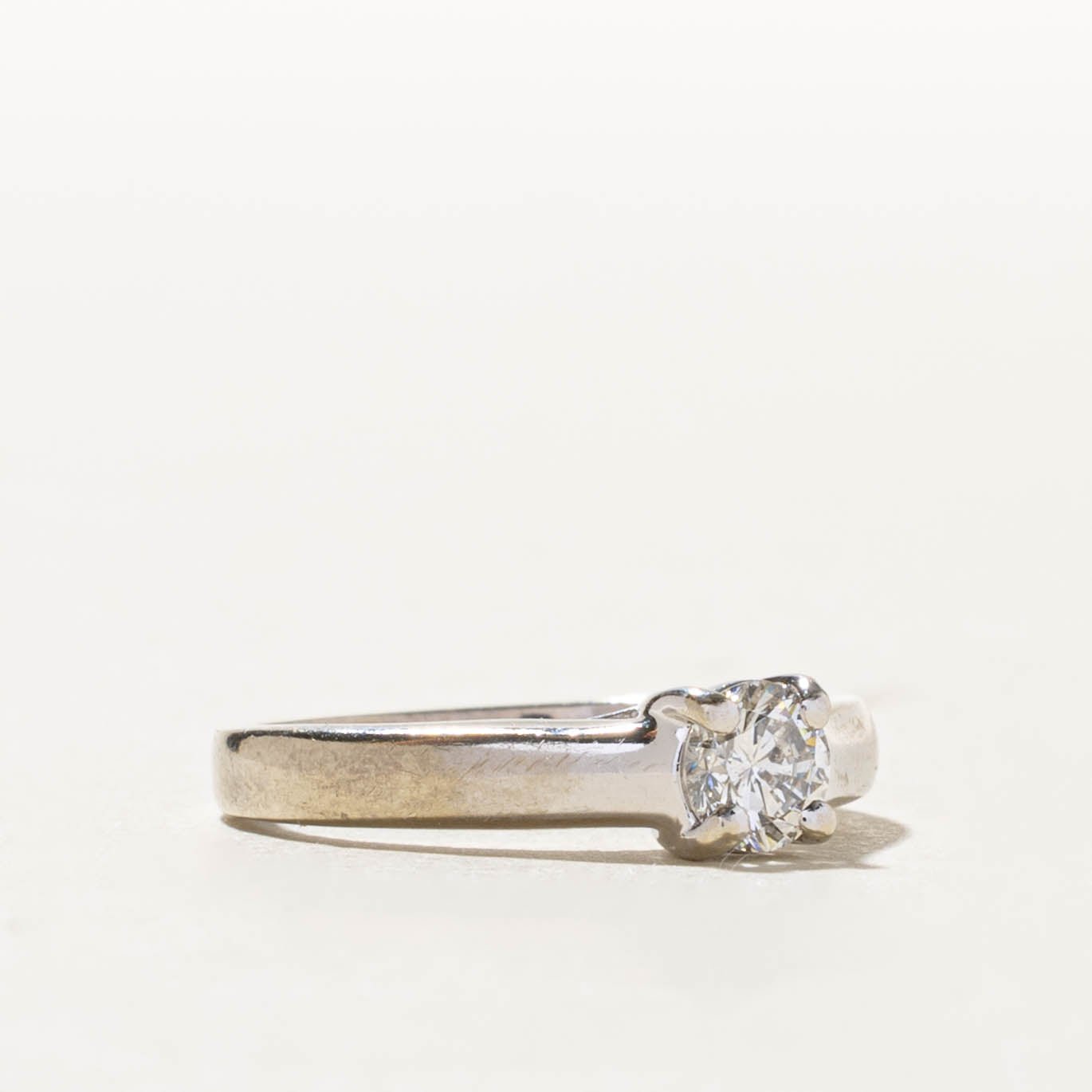 14k Solitaire Canadian Diamond Engagement Ring | 0.38ct | SZ 5