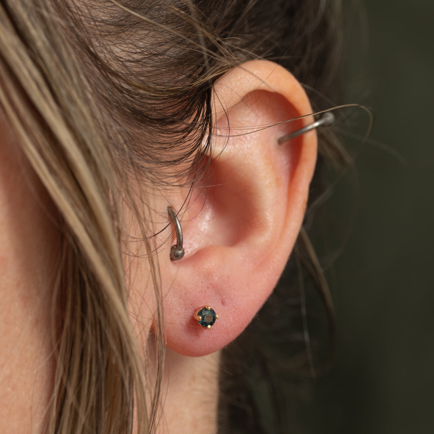 '100 Ways' Solitaire Sapphire Studs | 0.63ctw