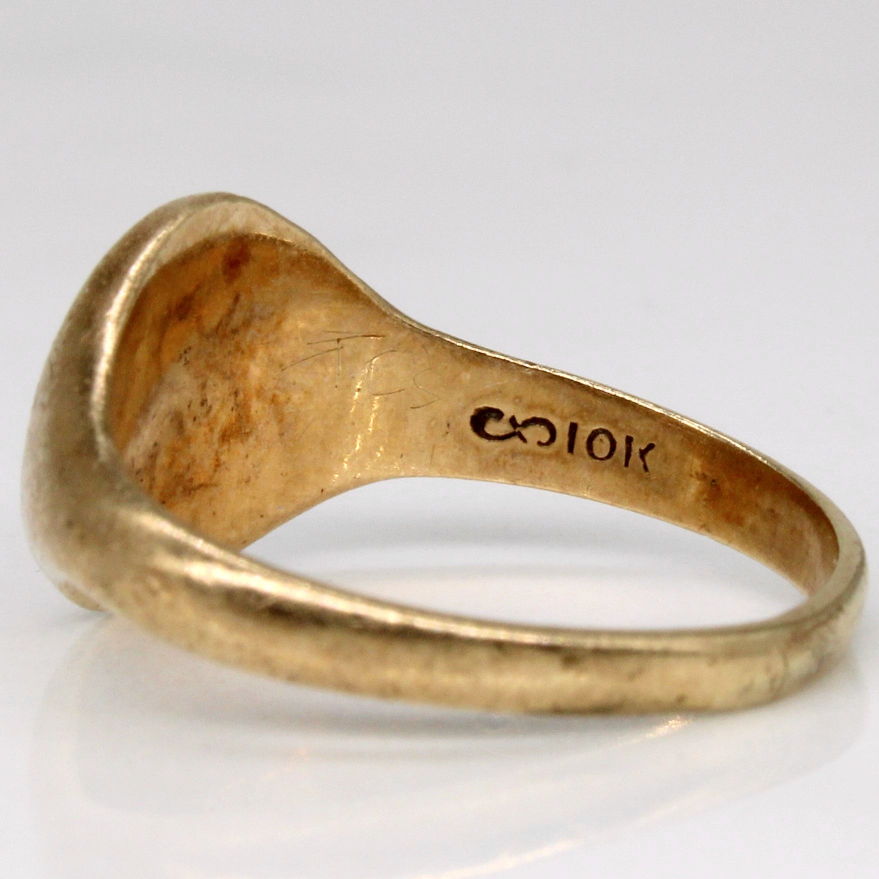 'Birks' 10k Yellow Gold Signet Ring | SZ 4.75 | - 100 Ways