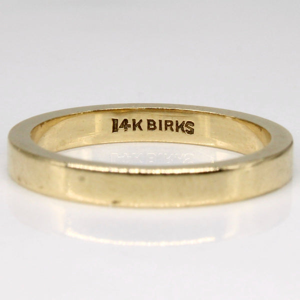 'Birks' 14k Yellow Gold Band | SZ 4.75 |