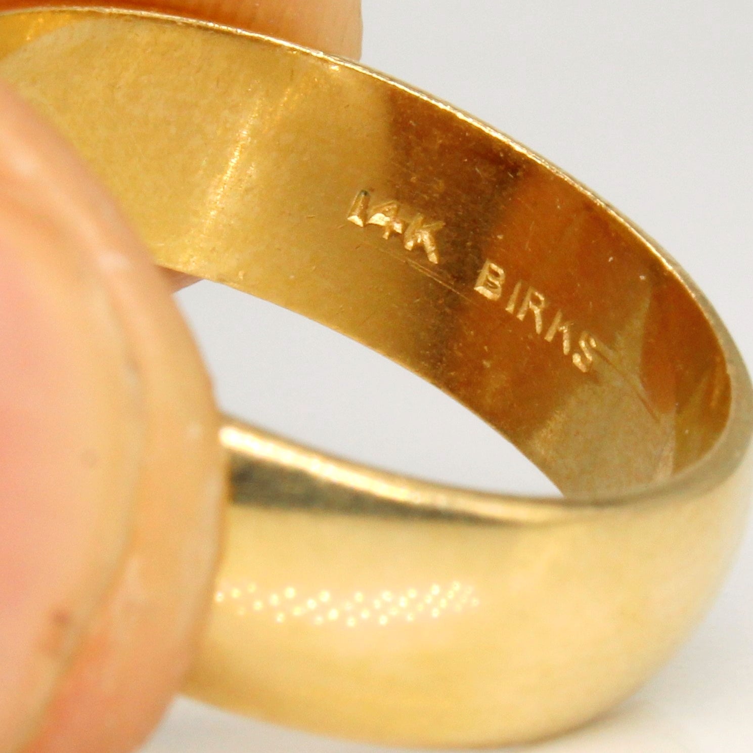 'Birks' 14k Yellow Gold Band | SZ 7.75 | - 100 Ways