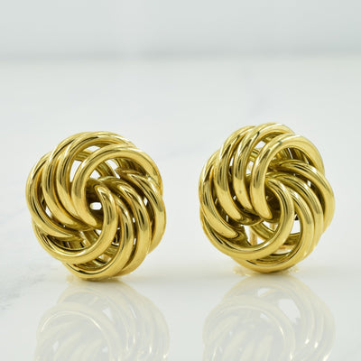 'Birks' 14k Yellow Gold Huggie Earrings |