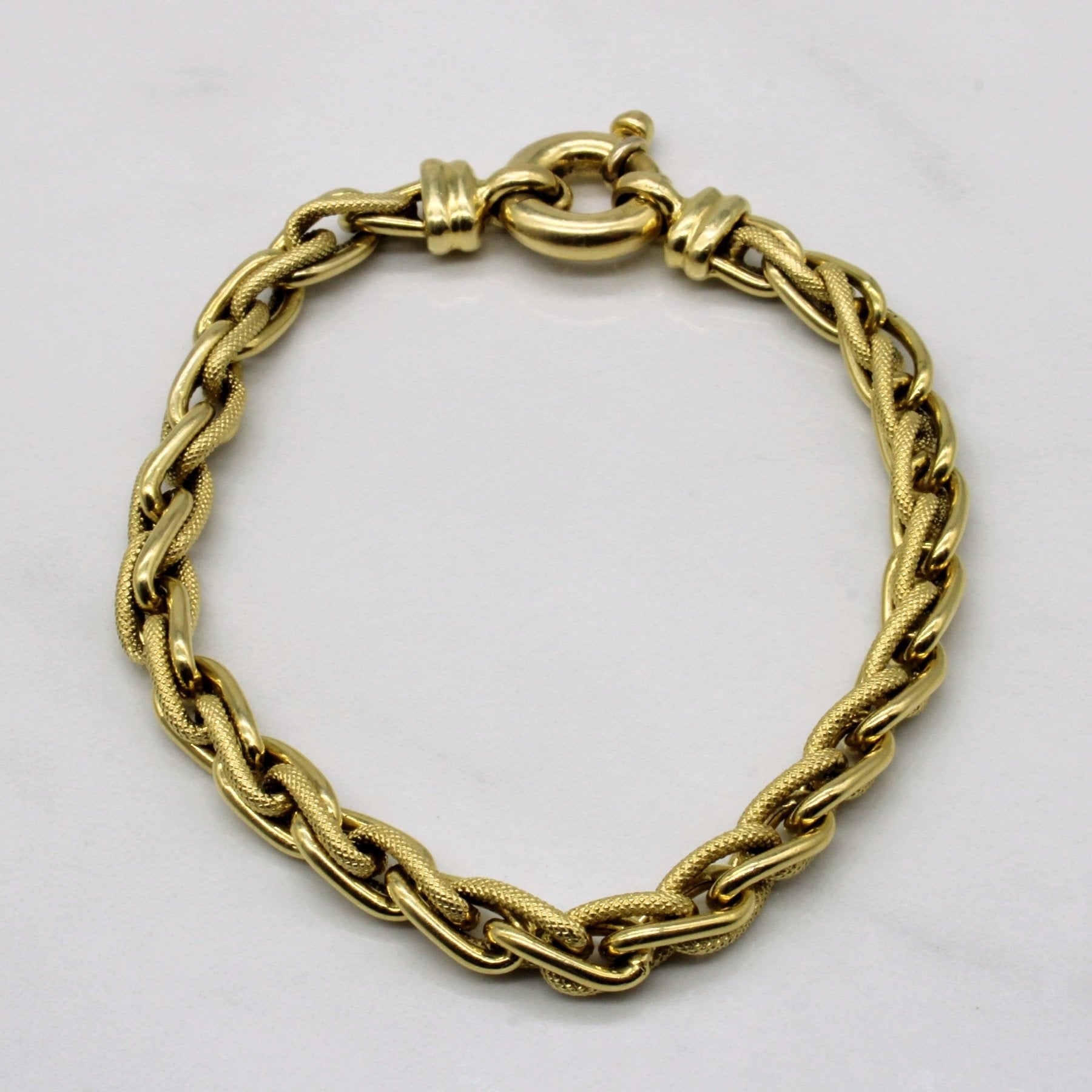 'Birks' 18k Yellow Gold Bracelet | 7.5" | - 100 Ways