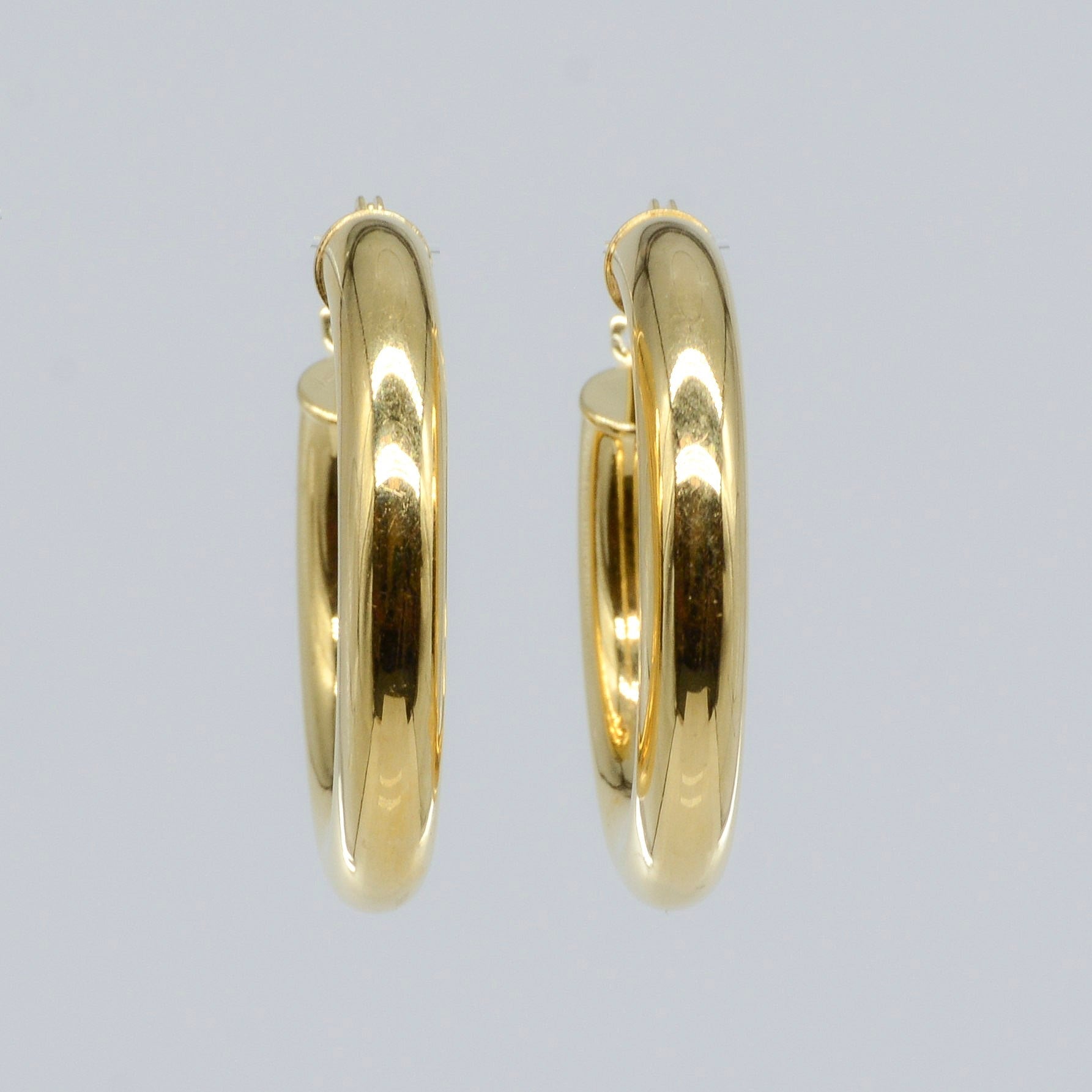 'Birks' 18k Yellow Gold Hoops | - 100 Ways