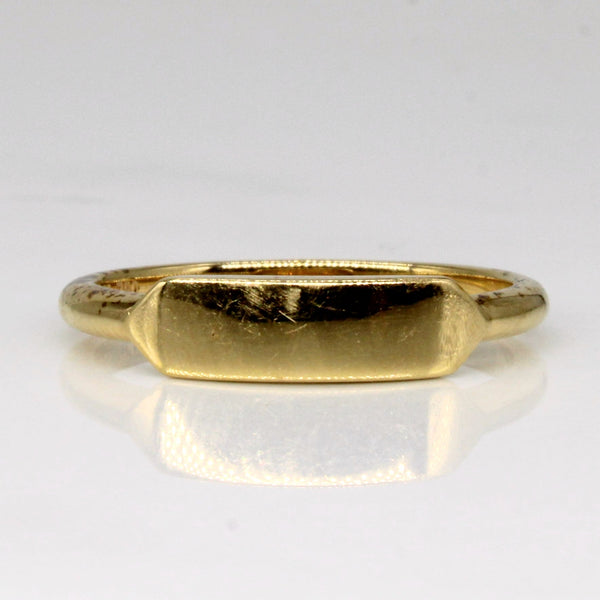 'Birks' 18k Yellow Gold Ring | SZ 7 |