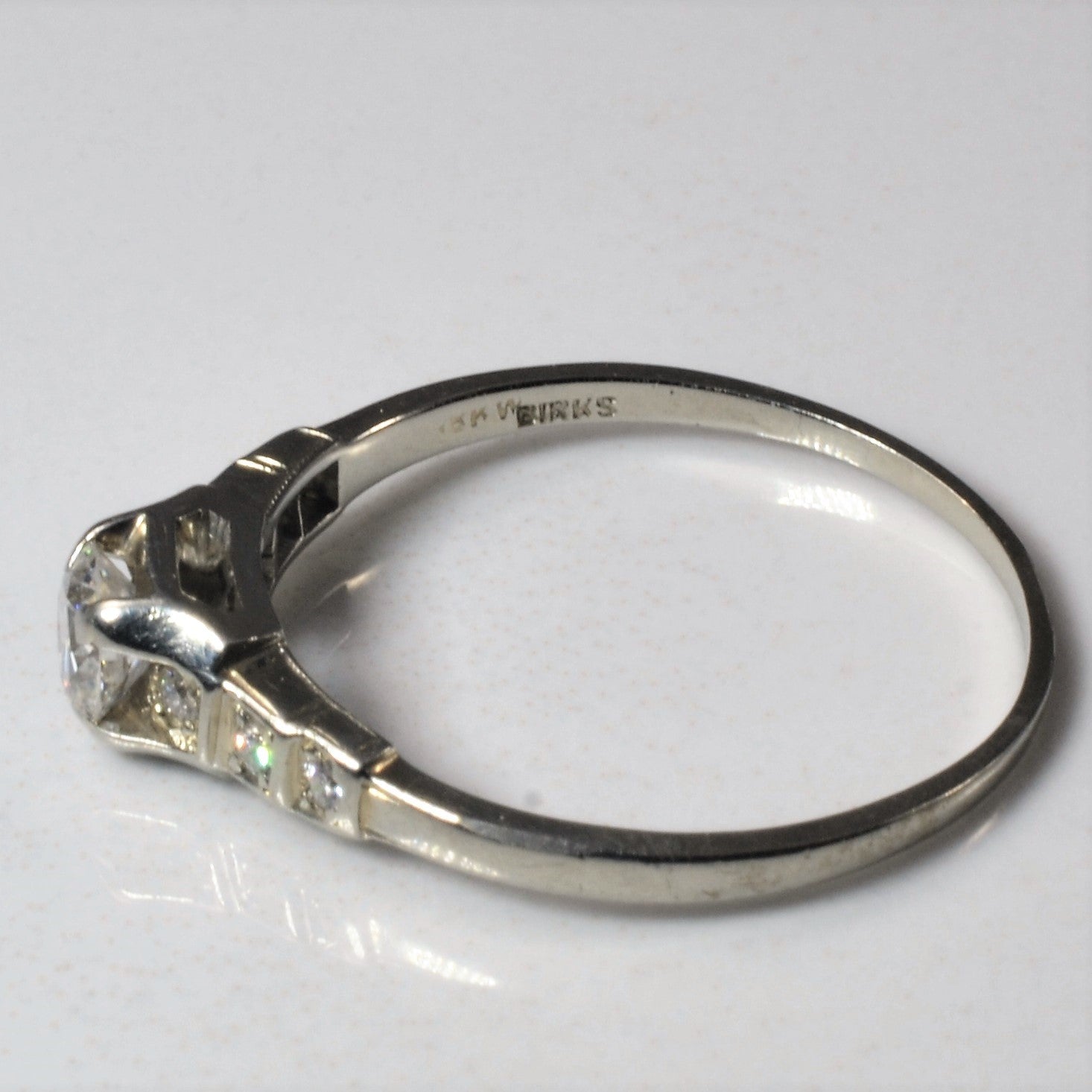 'Birks' 1920s Diamond Engagement Ring | 0.38ctw | SZ 8.5 | - 100 Ways