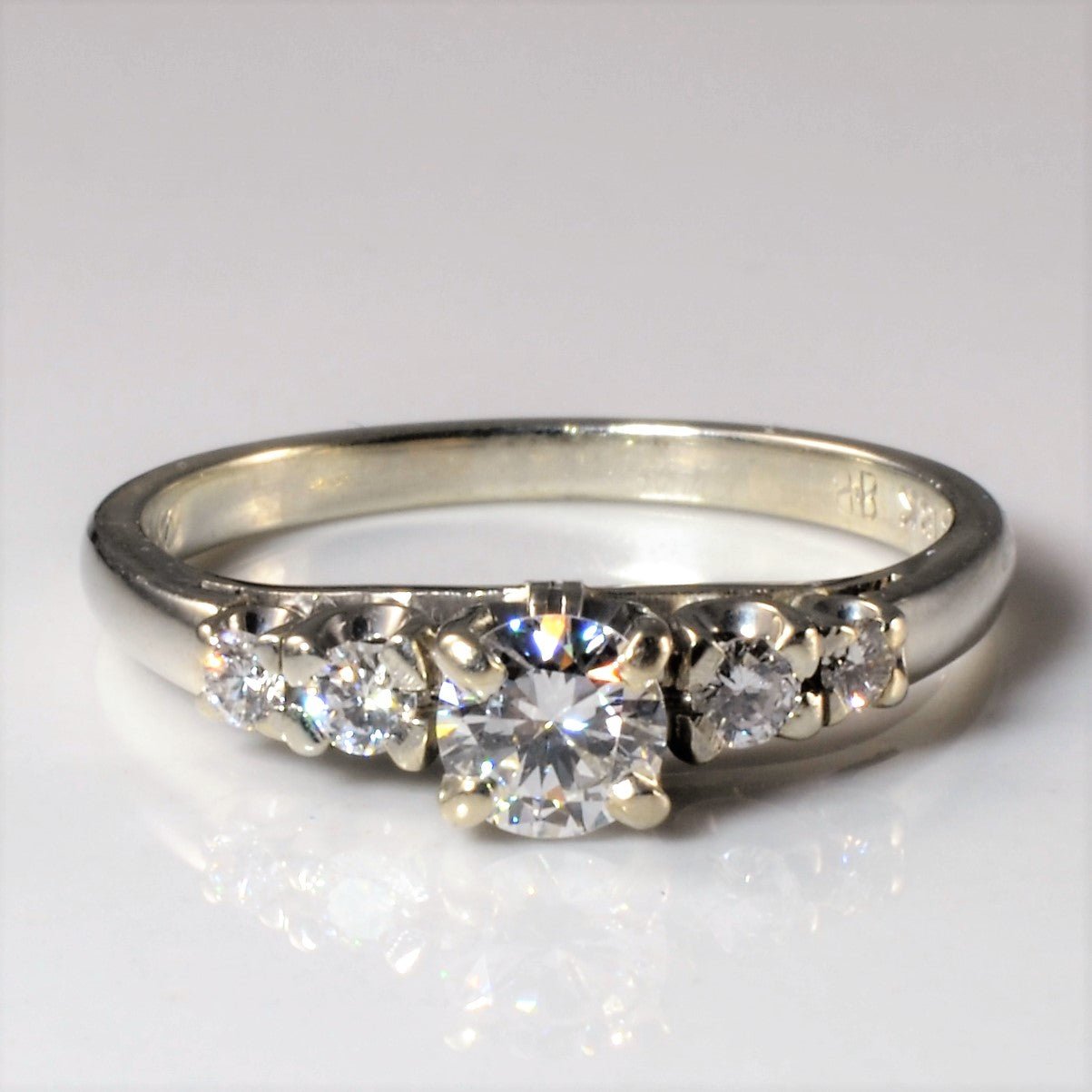 'Birks' 1930s Five Stone Diamond Ring | 0.41ctw | SZ 5.75 | - 100 Ways