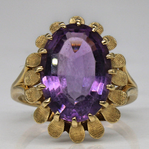 'Birks' Amethyst Cocktail Ring | 4.30ct | SZ 5.75 |