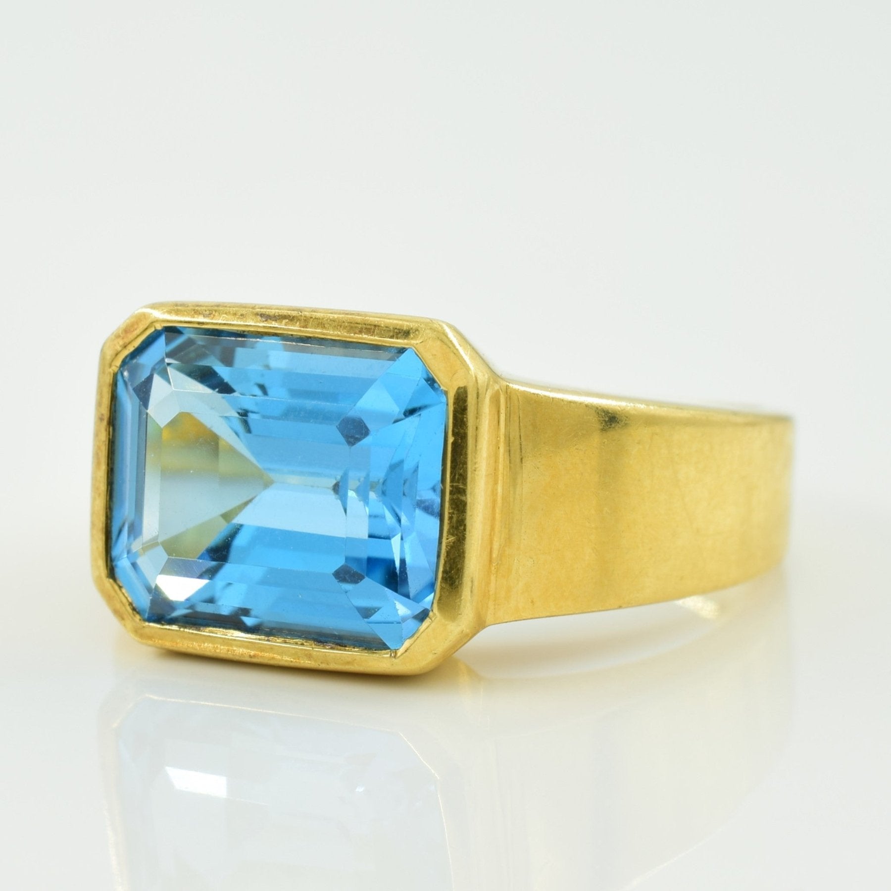 'Birks' Blue Topaz Ring | 5.60ct | SZ 7 | - 100 Ways