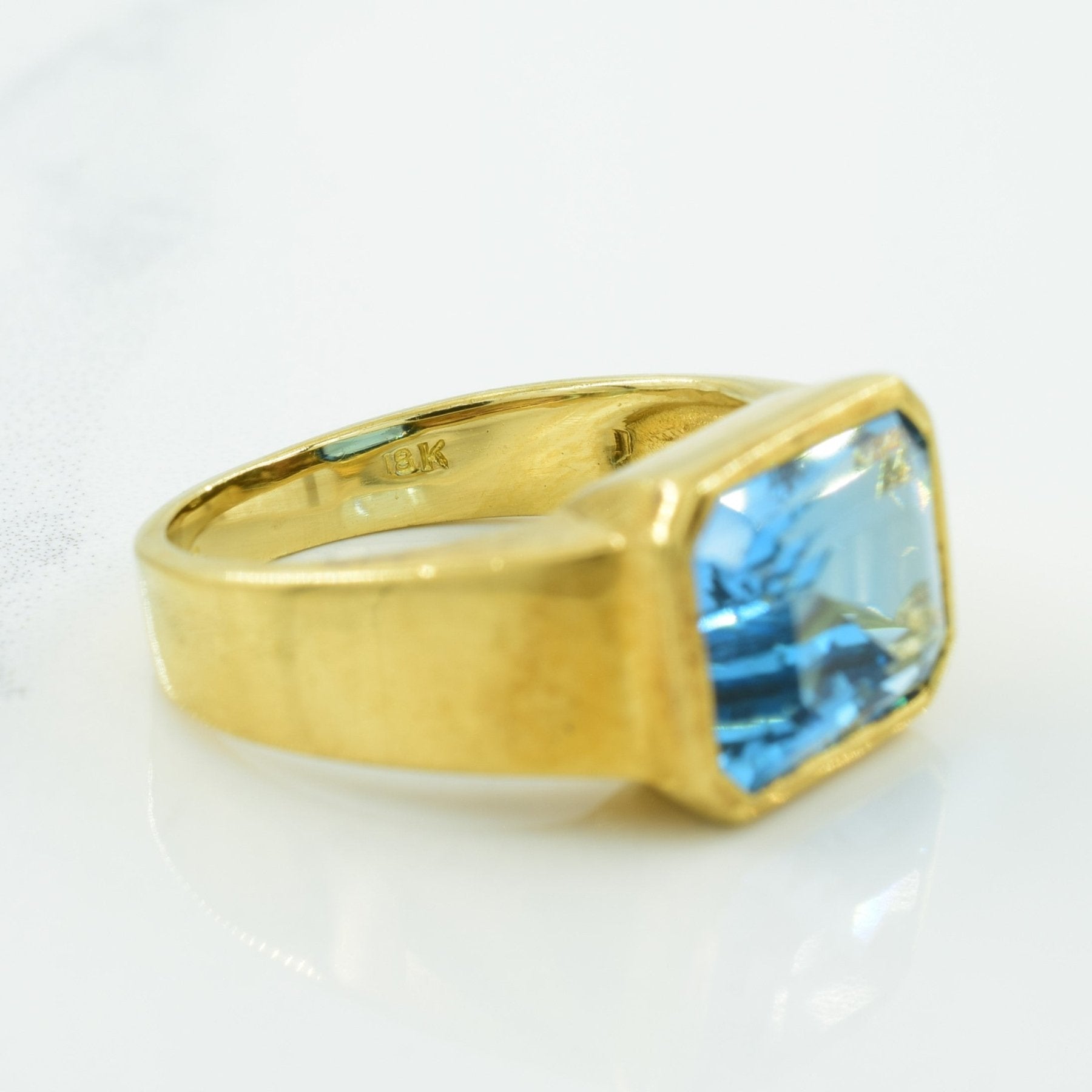 'Birks' Blue Topaz Ring | 5.60ct | SZ 7 | - 100 Ways