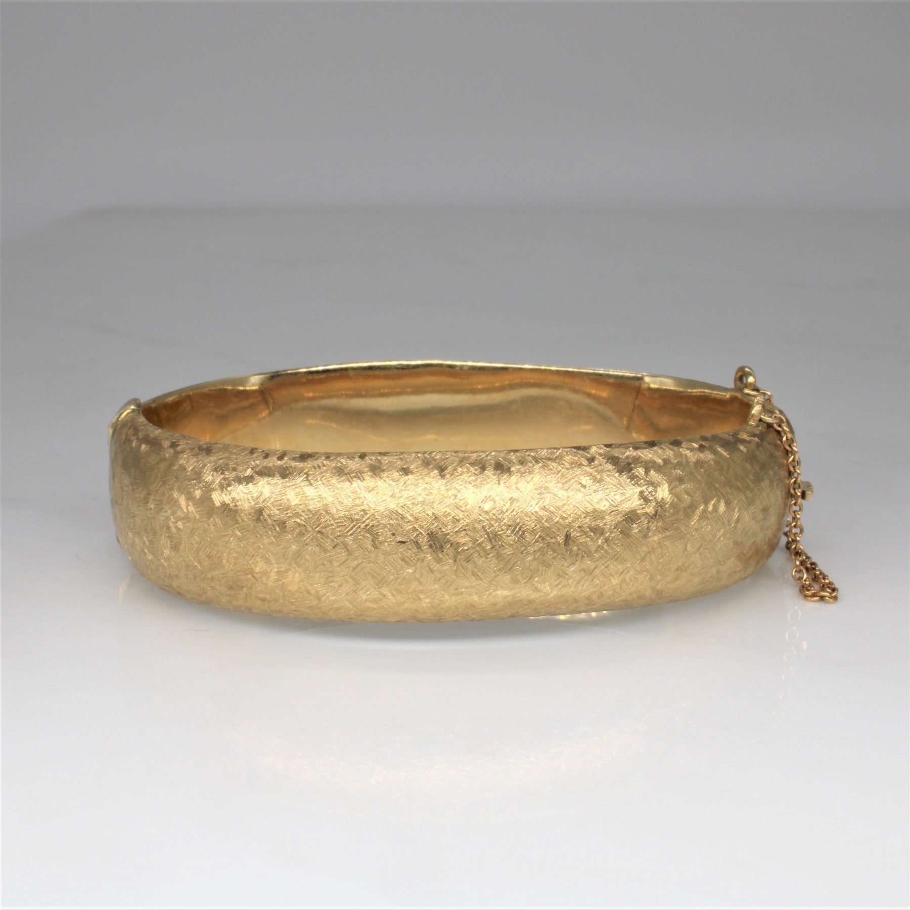 'Birks' Brushed Pattern Bangle | 6" | - 100 Ways