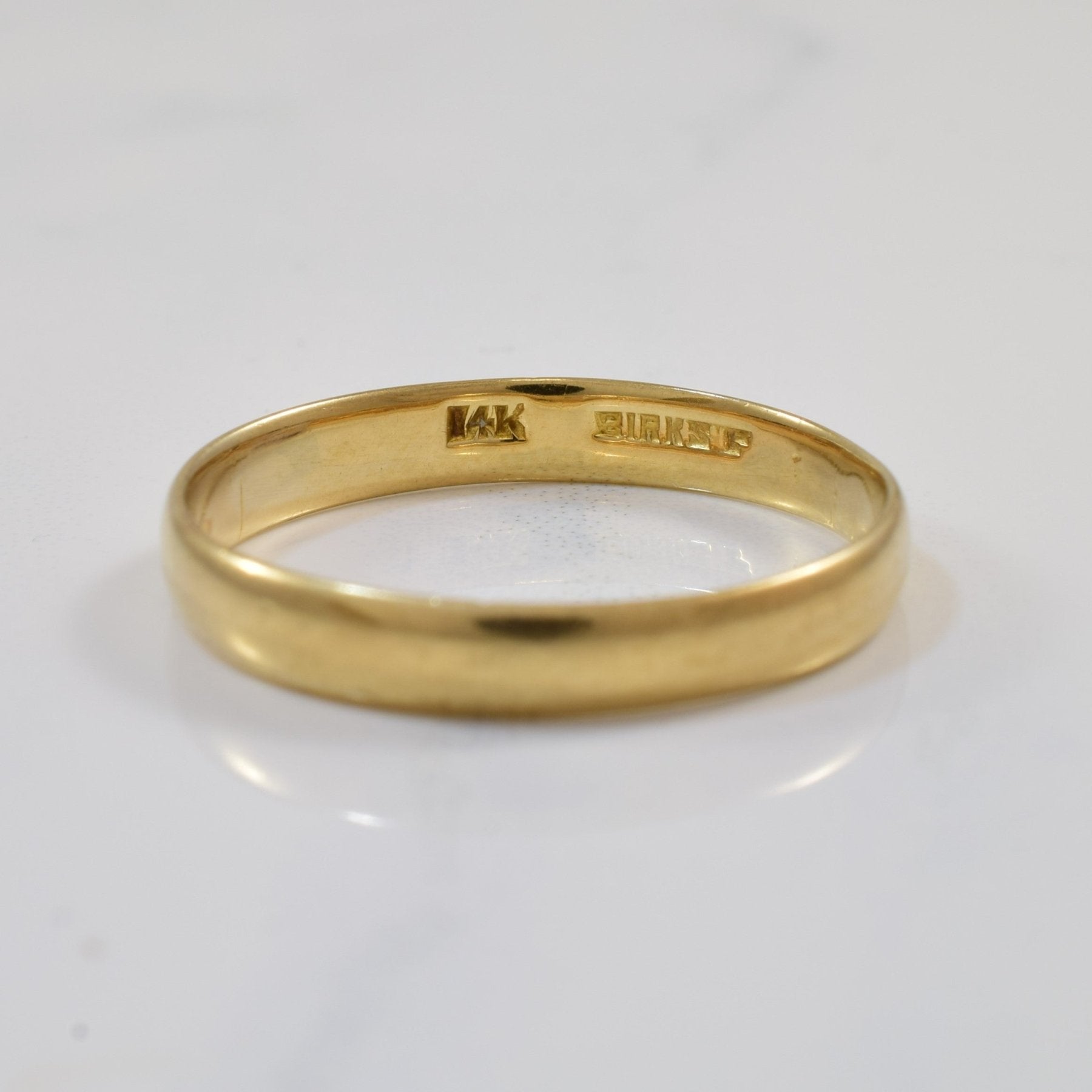 'Birks' Classic Yellow Gold Band | SZ 12.25 | - 100 Ways