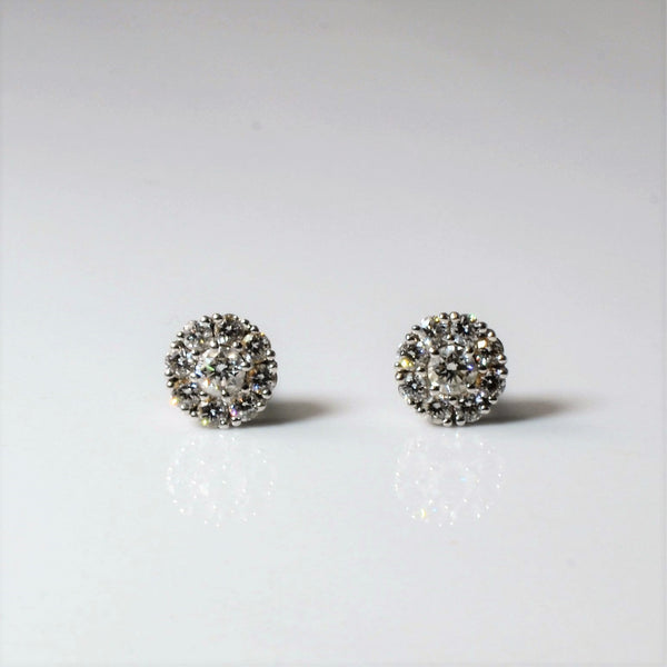 'Birks' Cluster Diamond Stud Earrings | 0.46ctw |