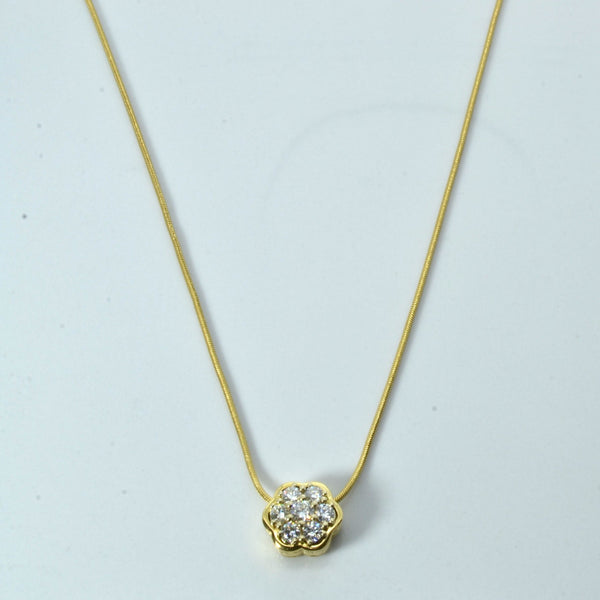 'Birks' Cluster Set Diamond Necklace | 0.50ctw | 18