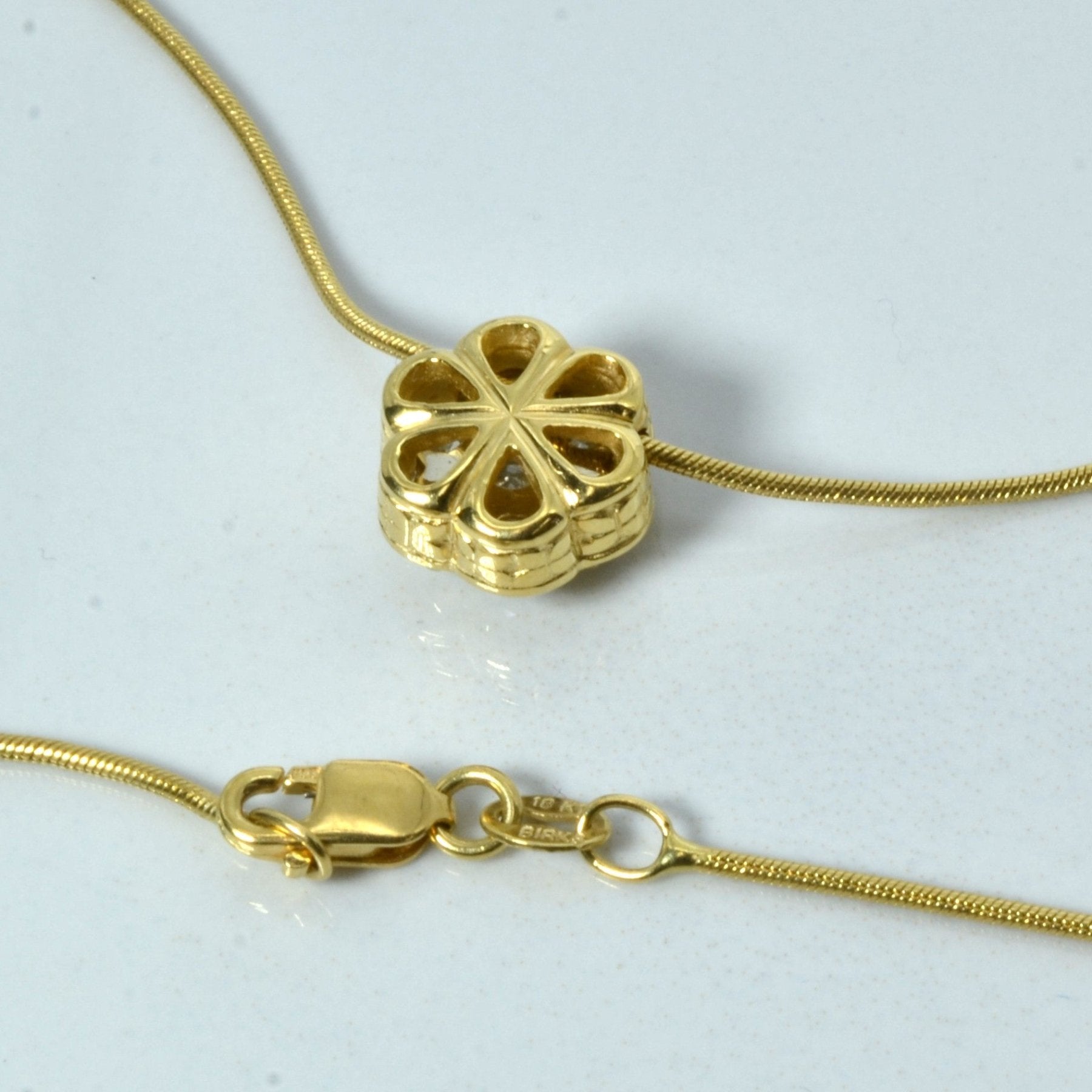 'Birks' Cluster Set Diamond Necklace | 0.50ctw | 18"| - 100 Ways