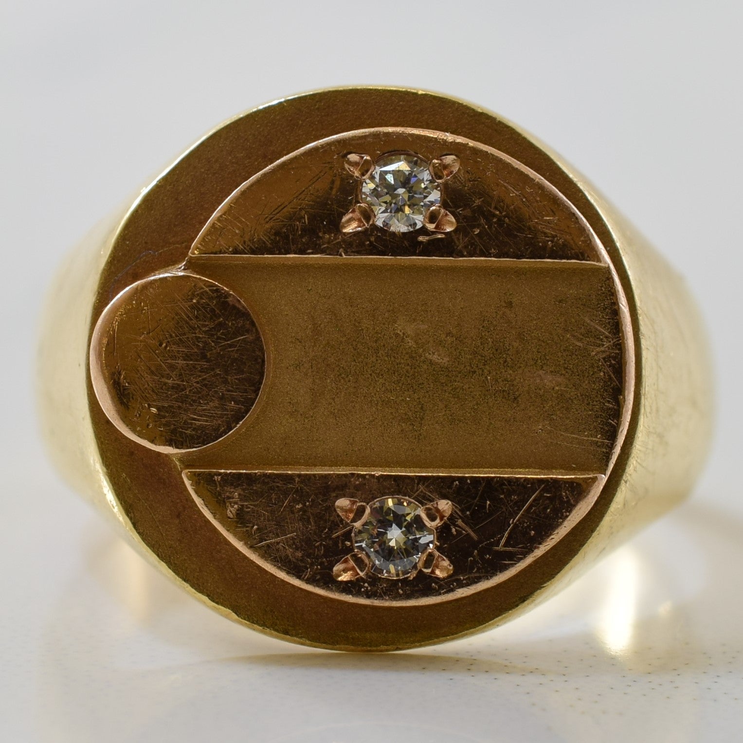 'Birks' Diamond Signet Ring | 0.06ctw | SZ 5.25 | - 100 Ways