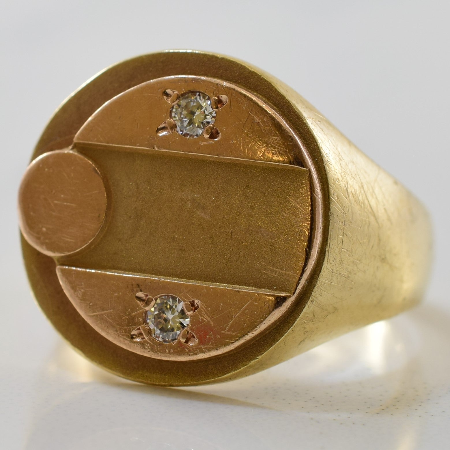 'Birks' Diamond Signet Ring | 0.06ctw | SZ 5.25 | - 100 Ways