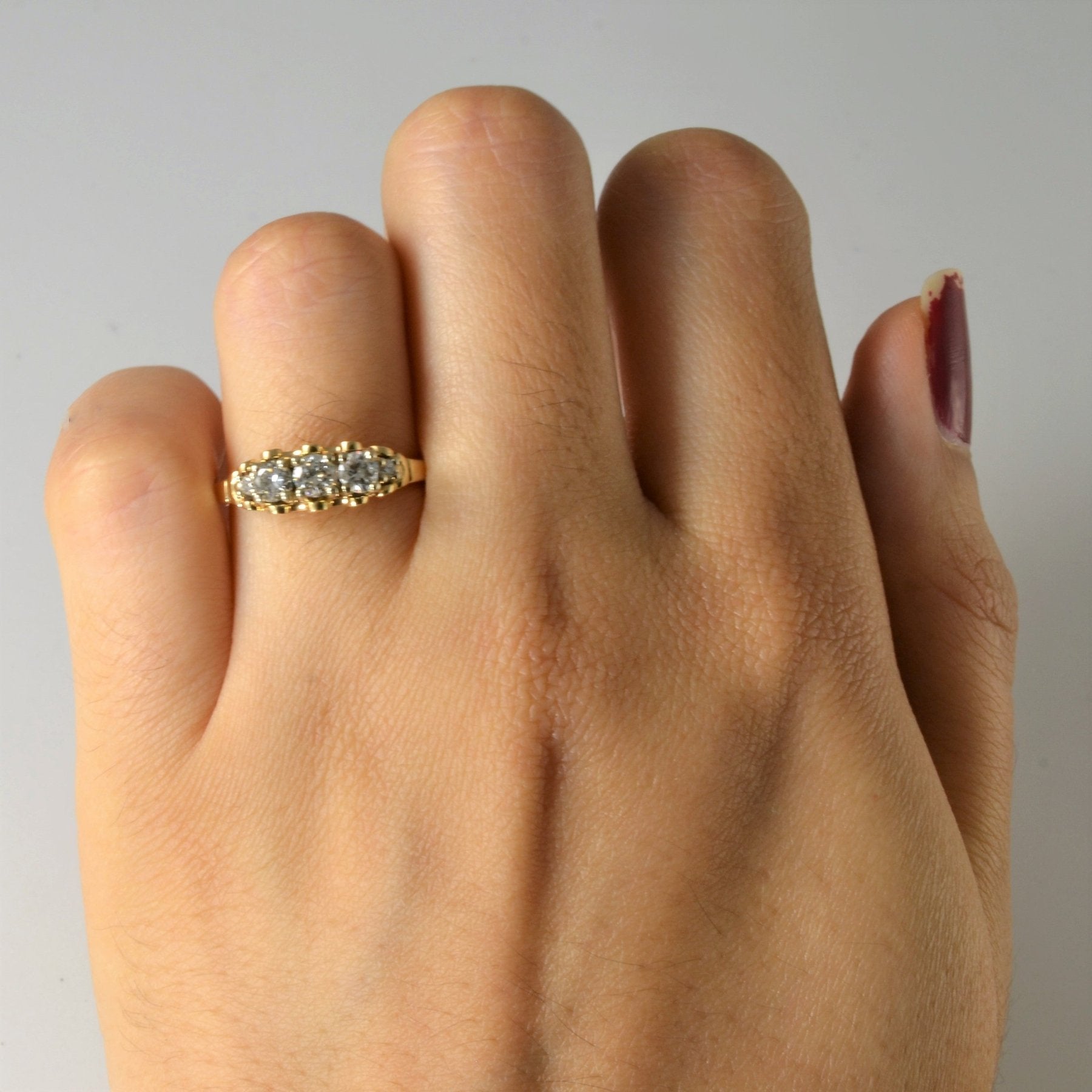 'Birks' Five Stone Diamond Ring | 0.46ctw | SZ 5.75 | - 100 Ways