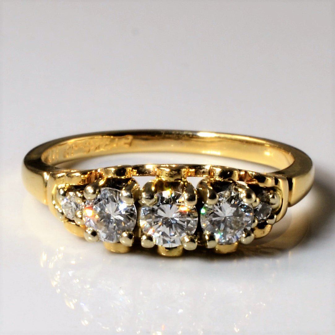 'Birks' Five Stone Diamond Ring | 0.46ctw | SZ 5.75 | - 100 Ways