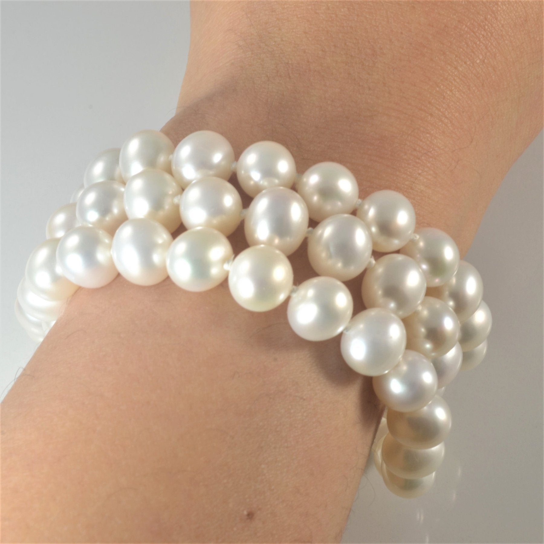 'Birks' Freshwater Pearl Three Strand Bracelet | 7.5" | - 100 Ways