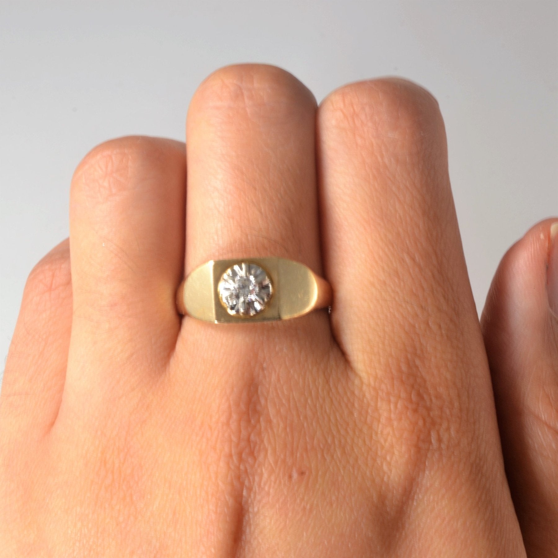 'Birks' Illusion Set Diamond Ring | 0.16ct | SZ 10.25 | - 100 Ways