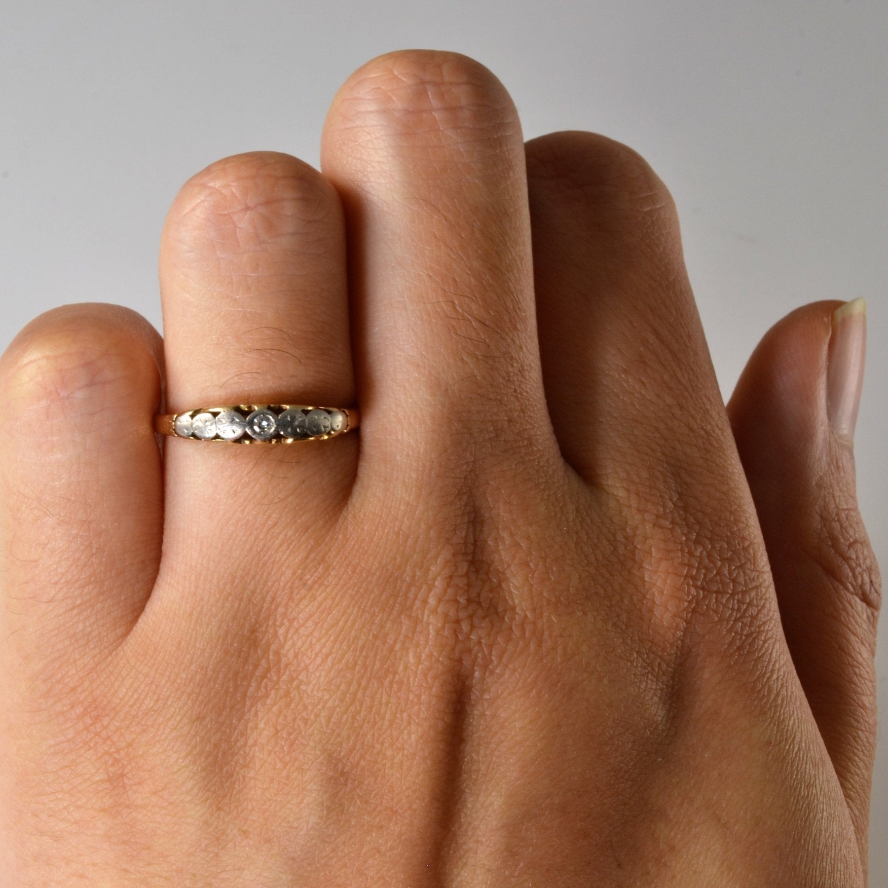 'Birks' Mid Century Diamond Band | 0.02ct | SZ 6 | - 100 Ways