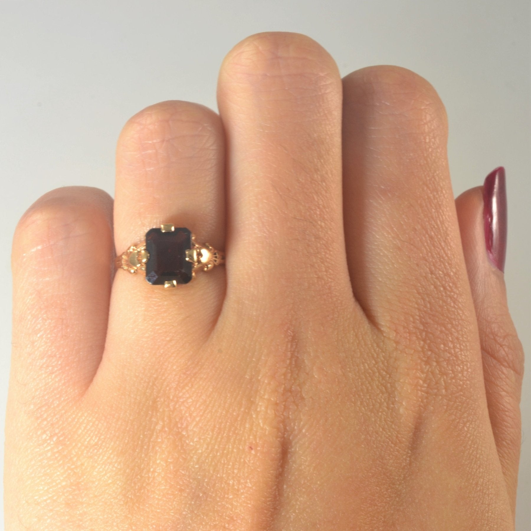 'Birks' Mid Century Garnet Ring | 1.55ct | SZ 4.25 | - 100 Ways