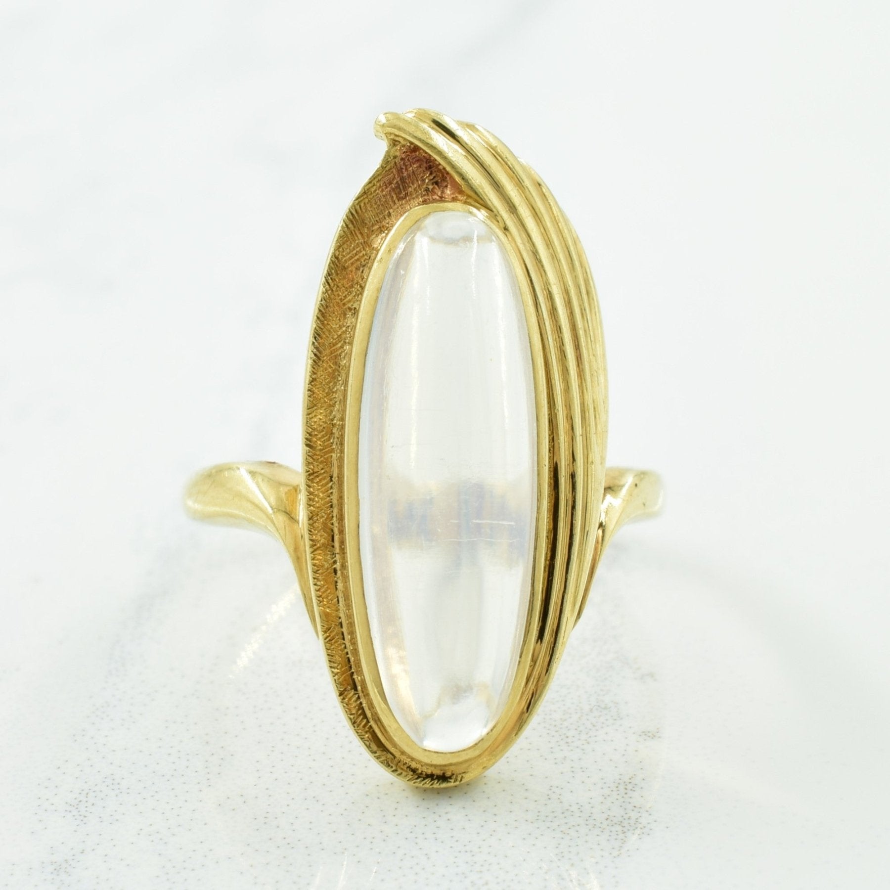 'Birks' Moonstone Cocktail Ring | 5.20ct | SZ 5.75 | - 100 Ways