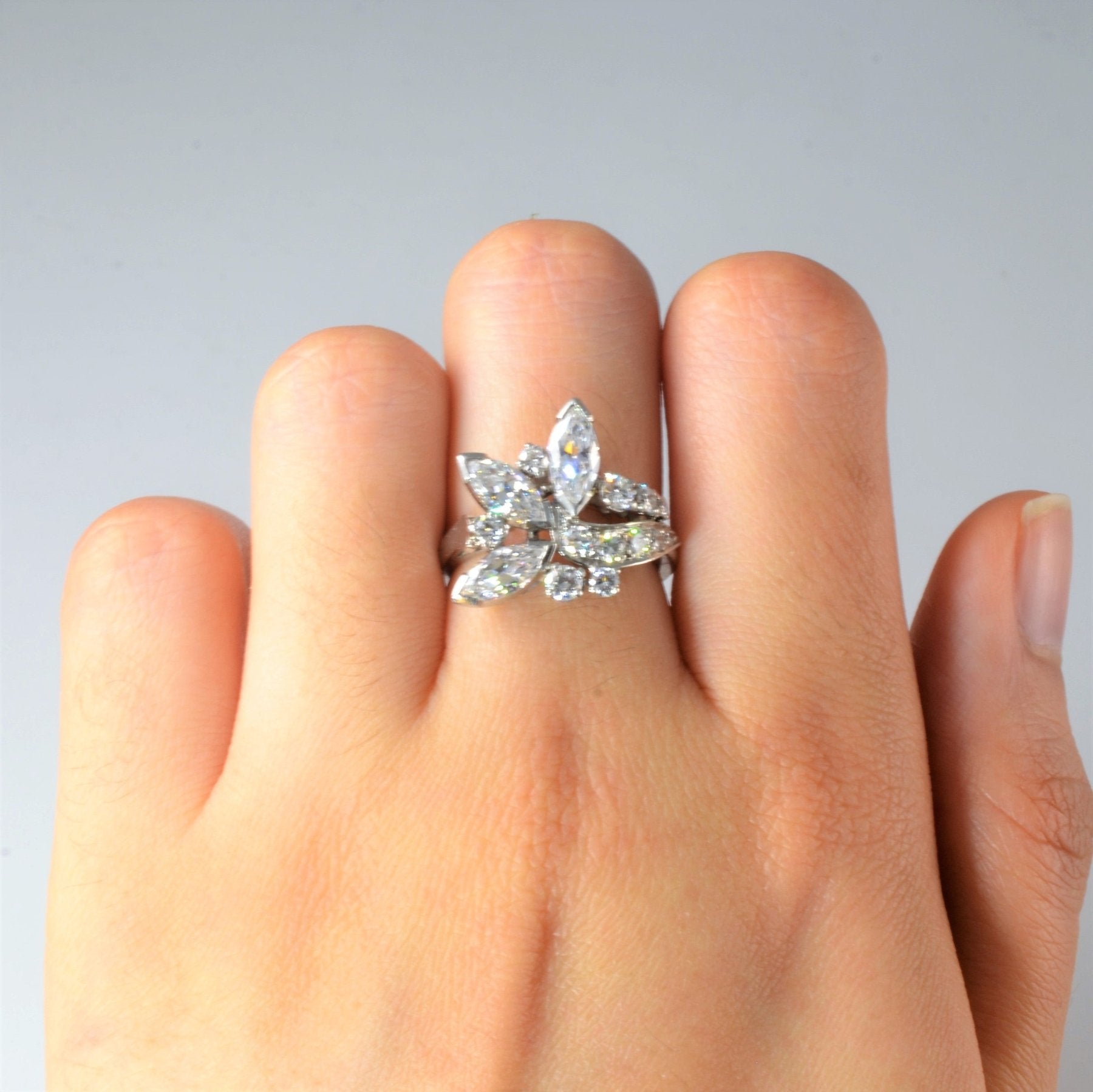 'Birks' Ornate Diamond Cocktail Ring | 2.05ctw | SZ 6 | - 100 Ways