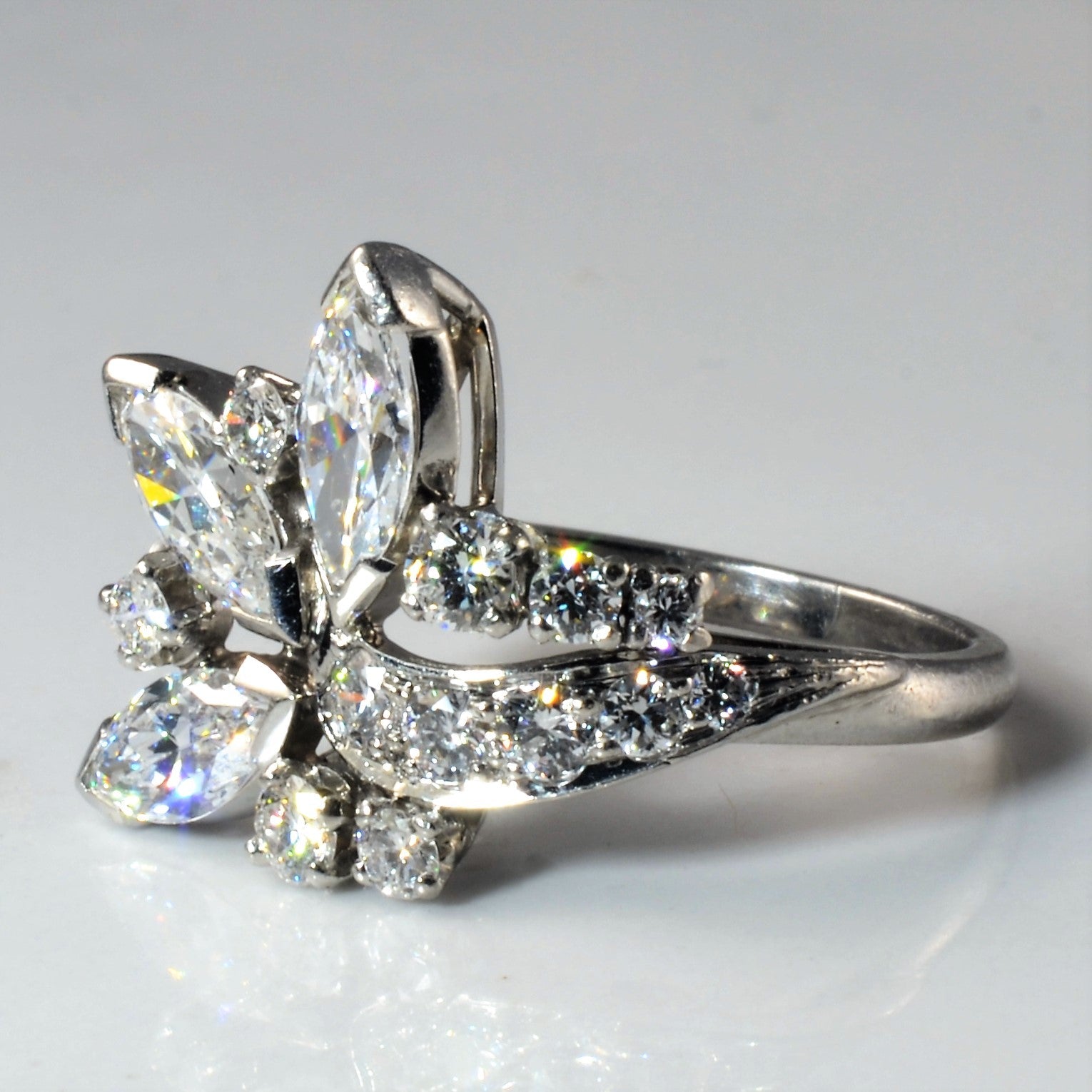 'Birks' Ornate Diamond Cocktail Ring | 2.05ctw | SZ 6 | - 100 Ways