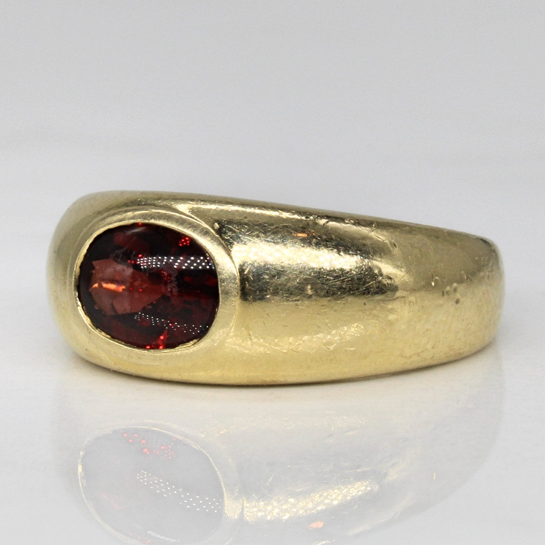 'Birks' Oval Cab Garnet Ring | 1.10ct | SZ 6.75 | - 100 Ways