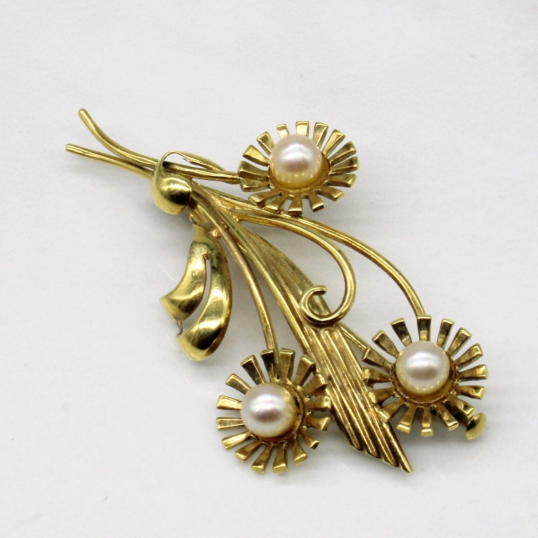 'Birks' Pearl Flower Brooch - 100 Ways