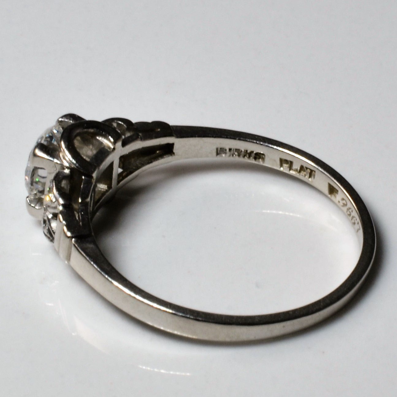 'Birks' Platinum Diamond Engagement Ring | 0.45ctw | SZ 6 | - 100 Ways