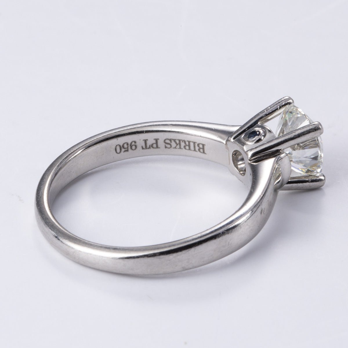 'Birks' Platinum GIA Certified Canadian Diamond Solitaire Ring | 1.51ct VS2 I Ex | SZ 8.5 - 100 Ways
