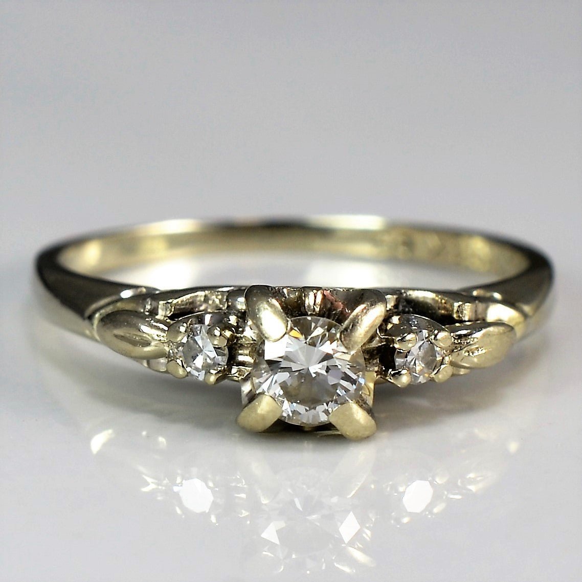 'Birks' Retro Era Diamond Engagement Ring | 0.20 ctw, SZ 5 | - 100 Ways