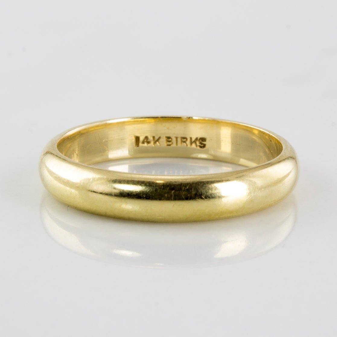 'Birks' Retro Era Yellow Gold Wedding Band | SZ 6.5 | - 100 Ways