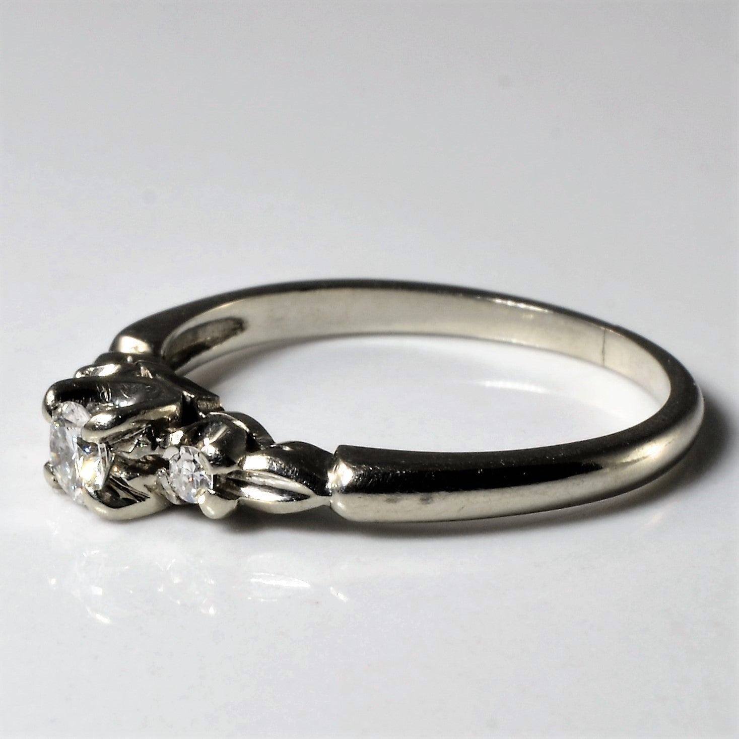 'Birks' Retro Three Stone Diamond Ring | 0.16ctw | SZ 5.75 | - 100 Ways