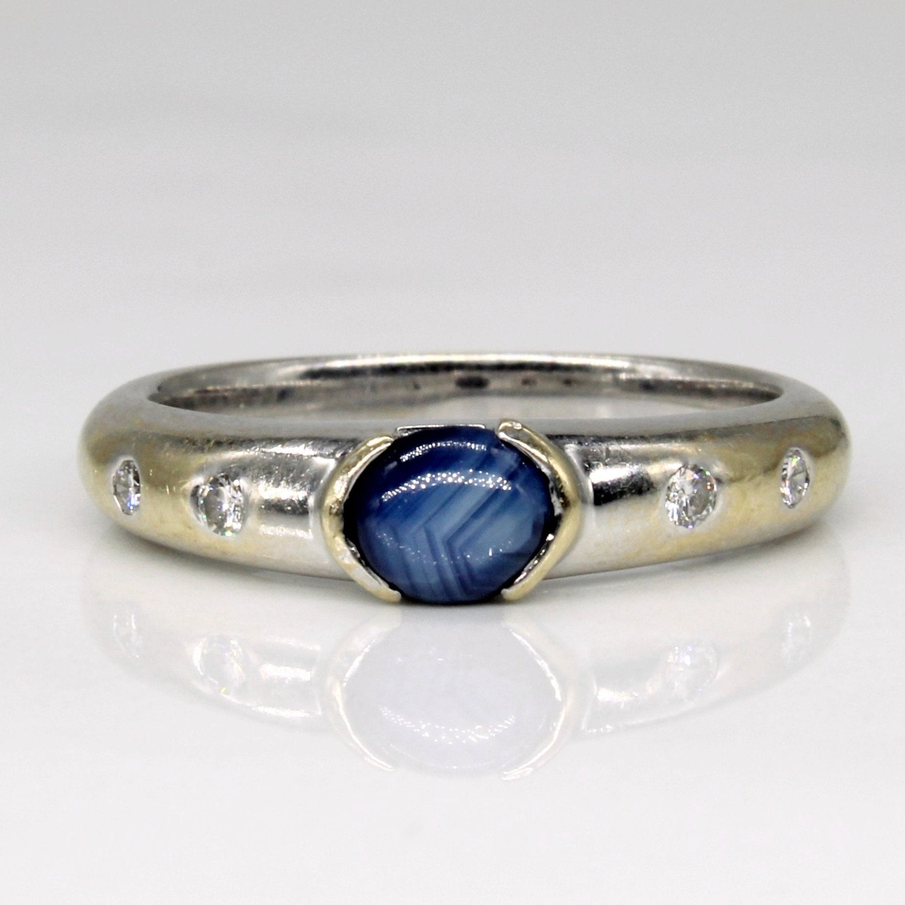 'Birks' Sapphire & Diamond Ring | 0.43ct, 0.04ctw | SZ 5 | - 100 Ways