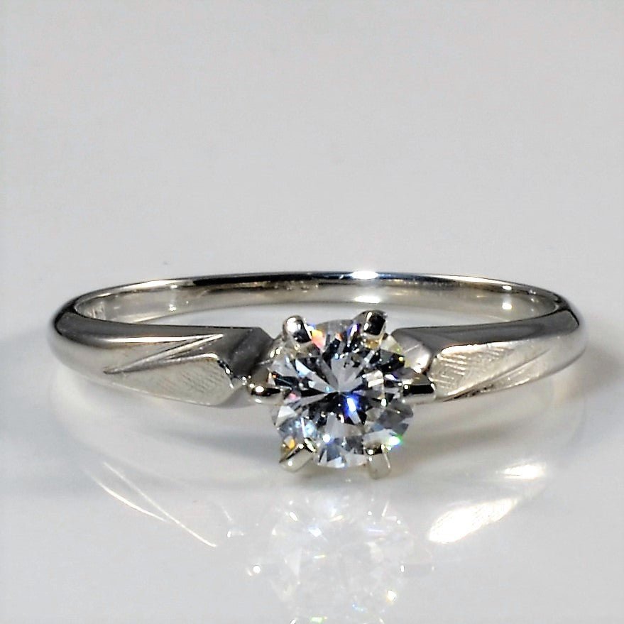 'Birks' Six Prong Platinum Solitaire Diamond Ring | 0.40ct | SZ 5.5 | - 100 Ways