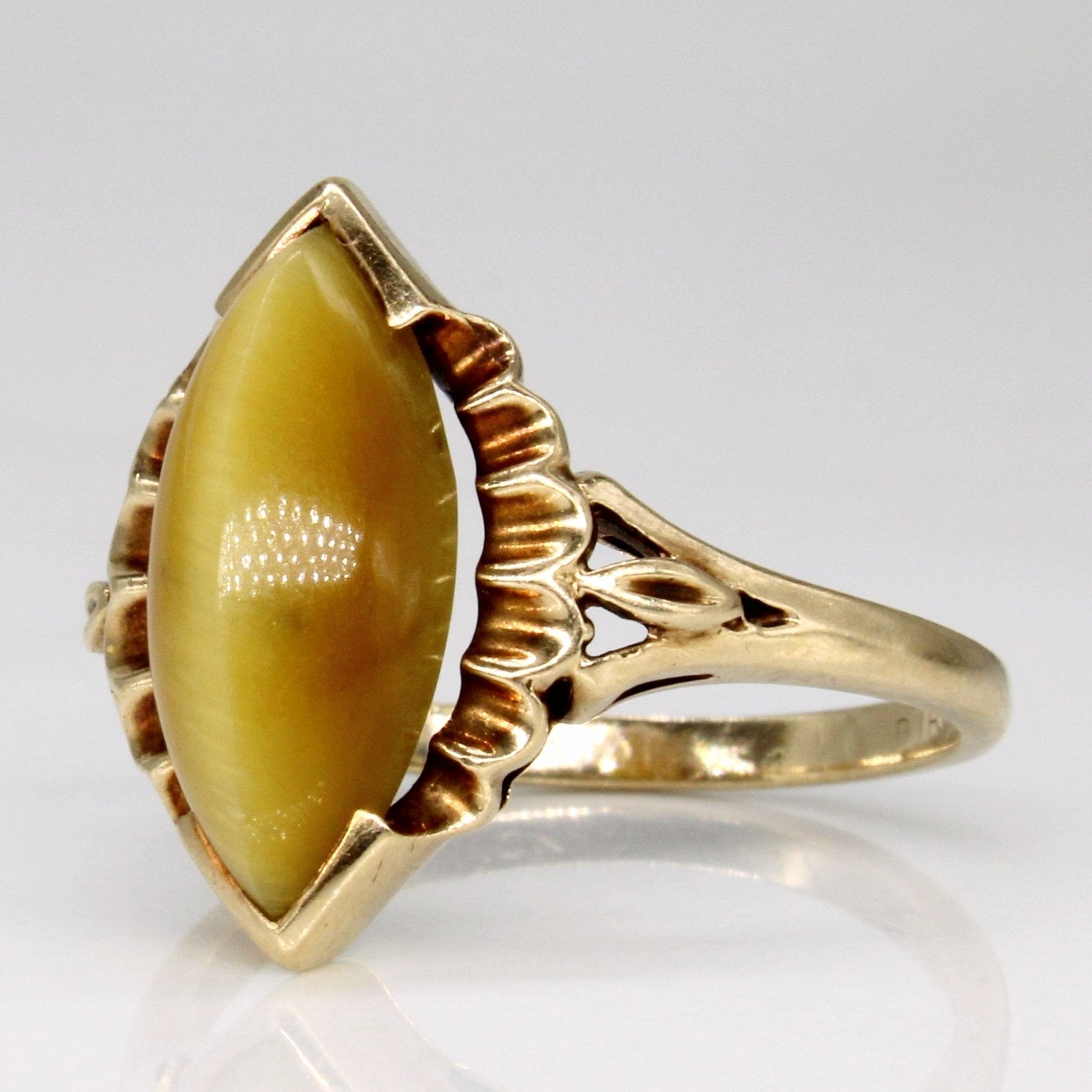 'Birks' Tiger's Eye Quartz Ring | 2.85ct | SZ 6 | - 100 Ways