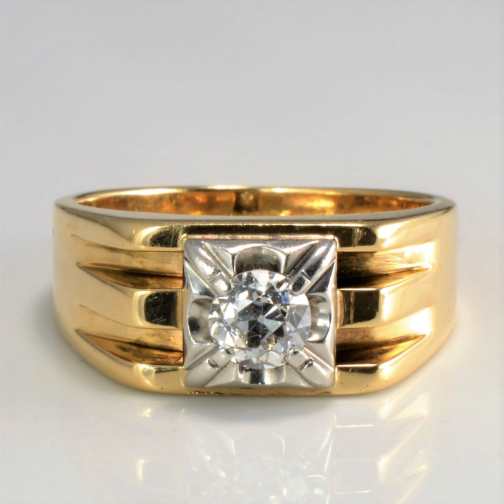 'Birks' Wide Diamond Ring | 0.64ct | SZ 9.25 | - 100 Ways