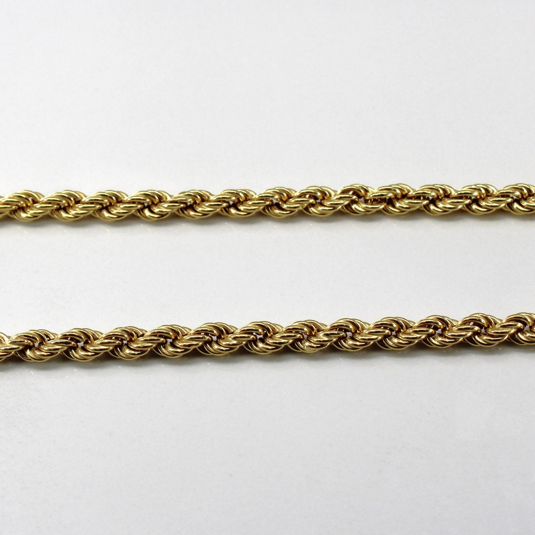 'Birks' Yellow Gold Rope Chain | 24"| - 100 Ways