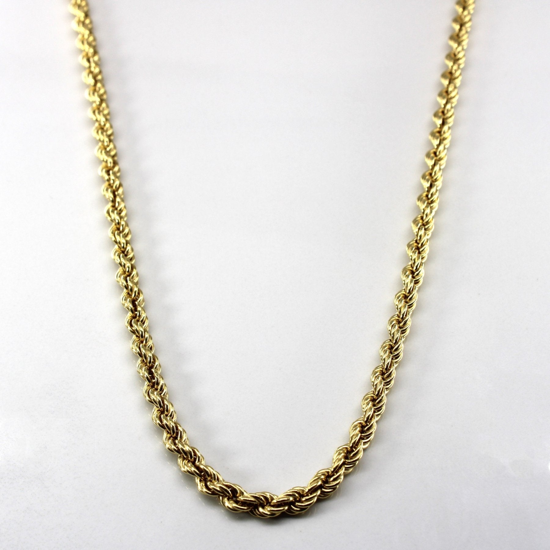 'Birks' Yellow Gold Rope Chain | 24"| - 100 Ways