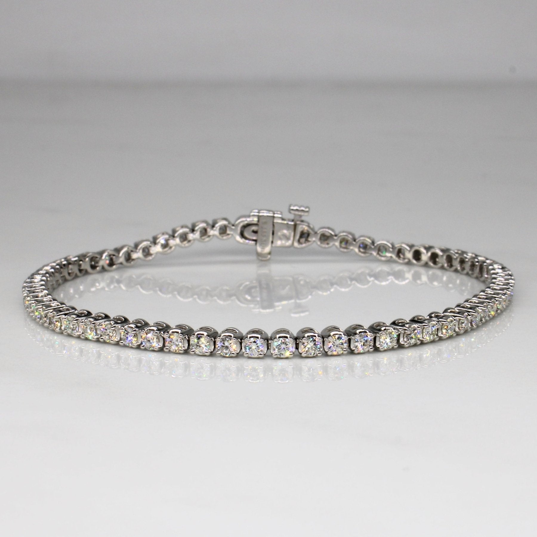 'Blue Nile' Diamond Tennis Bracelet | 2.00ctw | 7" | - 100 Ways