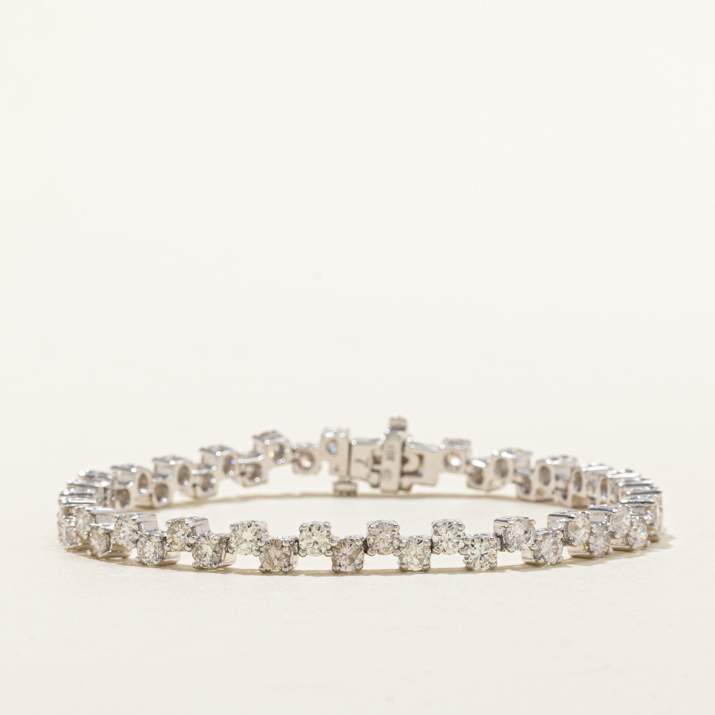 18k White Gold Diamond Tennis Bracelet | 6.00ctw | 7"